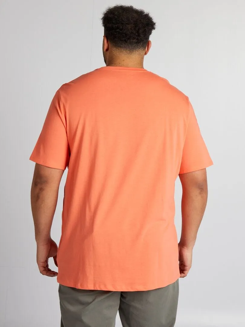 CAMISETA DE PUNTO  NARANJA
