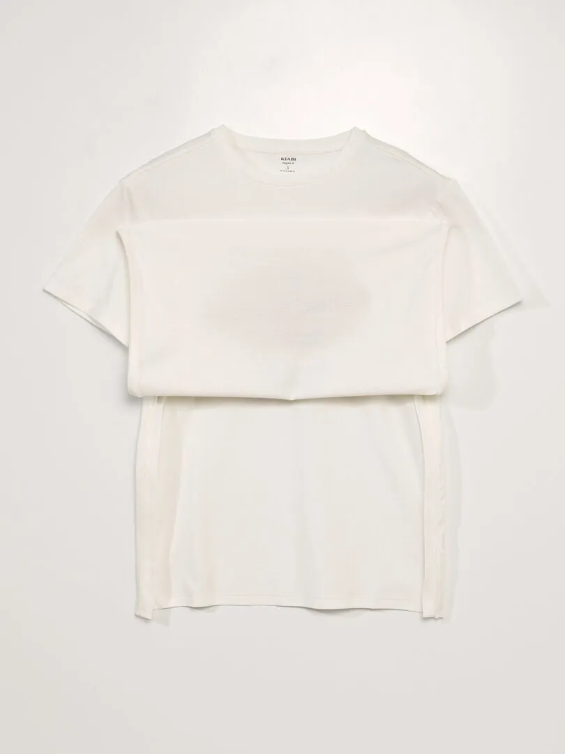 CAMISETA DE PUNTO  SO EASY  BLANCO