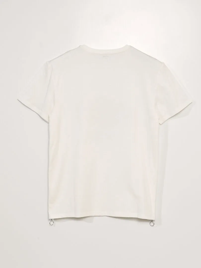 CAMISETA DE PUNTO  SO EASY  BLANCO