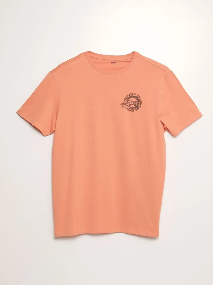 CAMISETA HOLGADA DE MANGA CORTA  ROSA