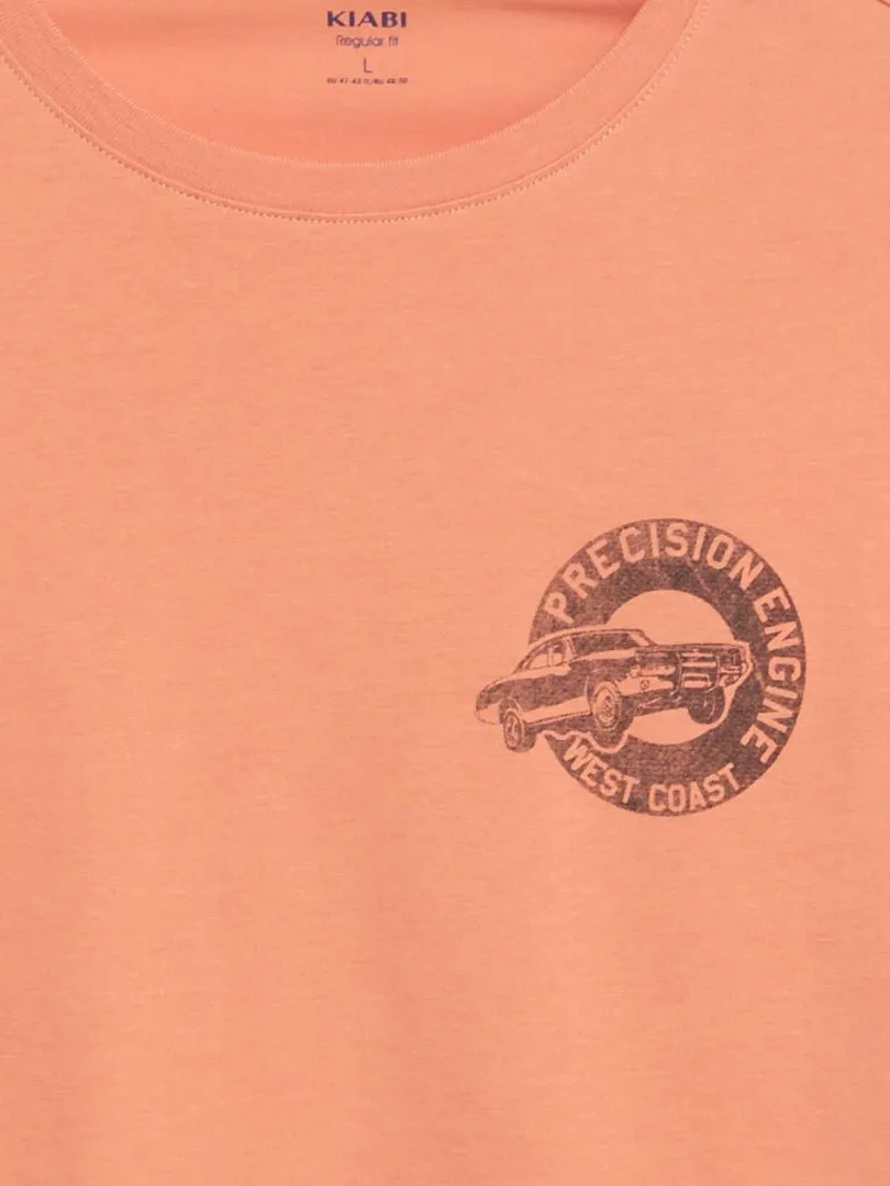 CAMISETA HOLGADA DE MANGA CORTA  ROSA