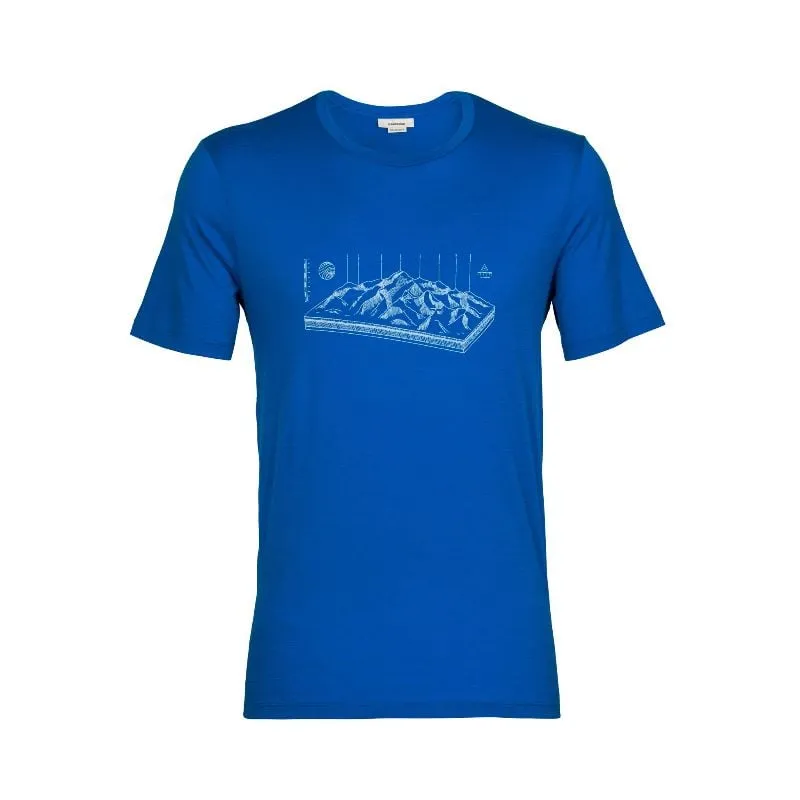 Camiseta Icebreaker Tech Lite Ii Ss Tee Alps 3d (LAZURITE) hombre