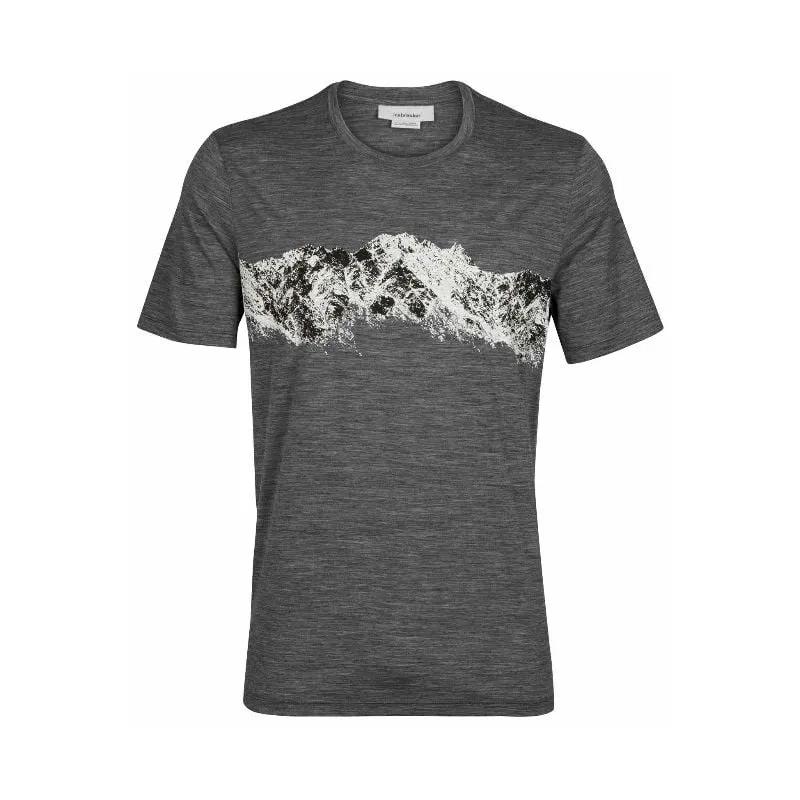 Camiseta Icebreaker Tech Lite Ii Ss Tee Remarkable Range (GRITSTONE HTHR) hombre