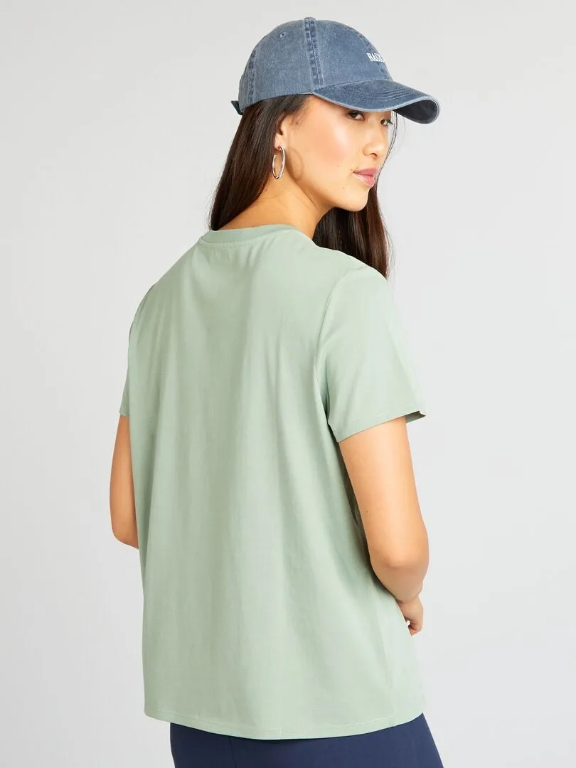CAMISETA LISA DE PUNTO  VERDE