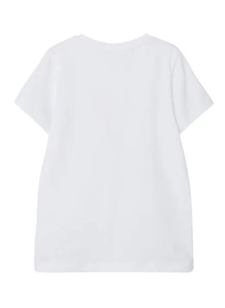 Camiseta Name It Minecraft Blanca Para Niña