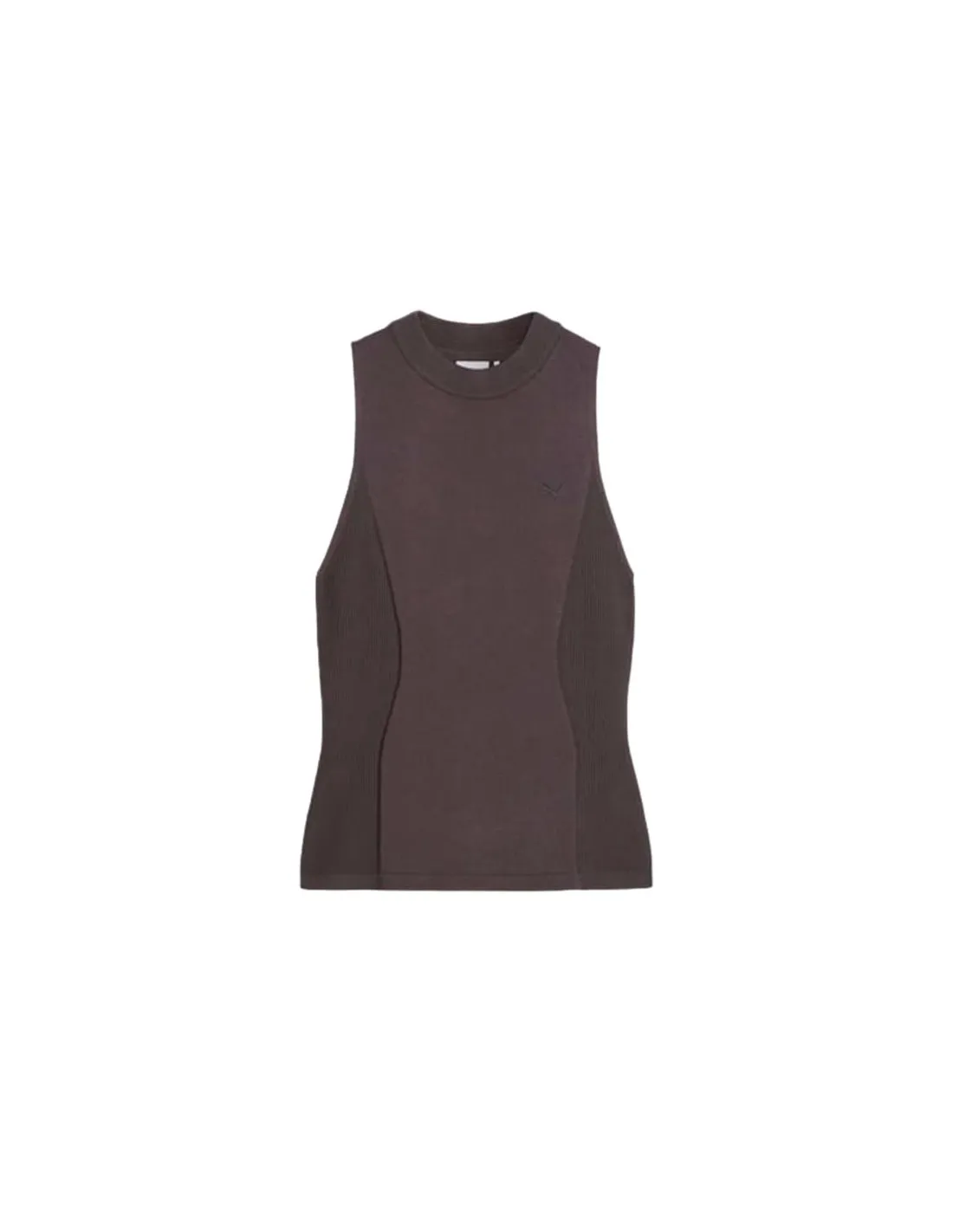 Camiseta Puma YONA Knitted Top Gris Mujer
