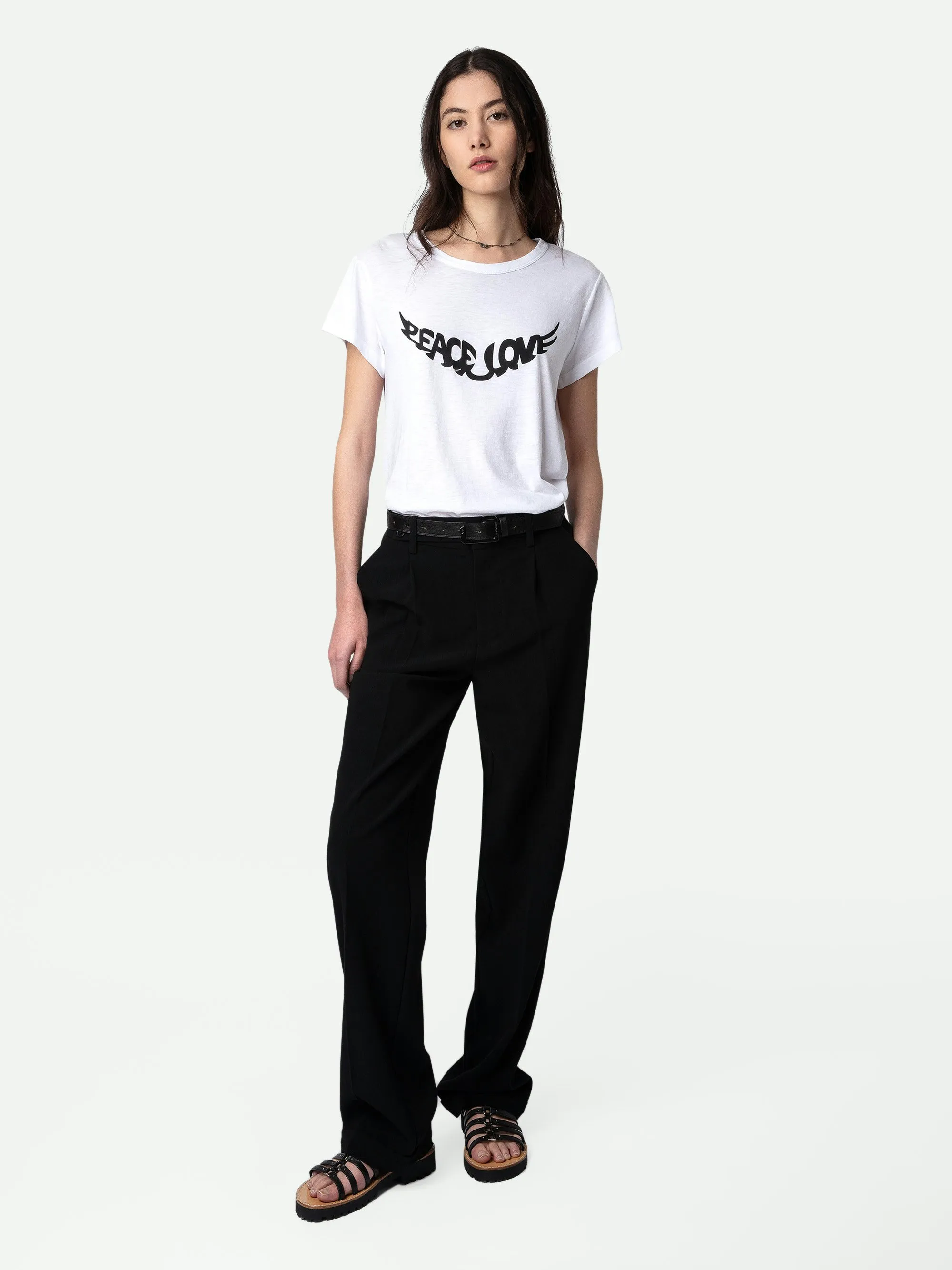 Camiseta Woop Peace & Love Alas