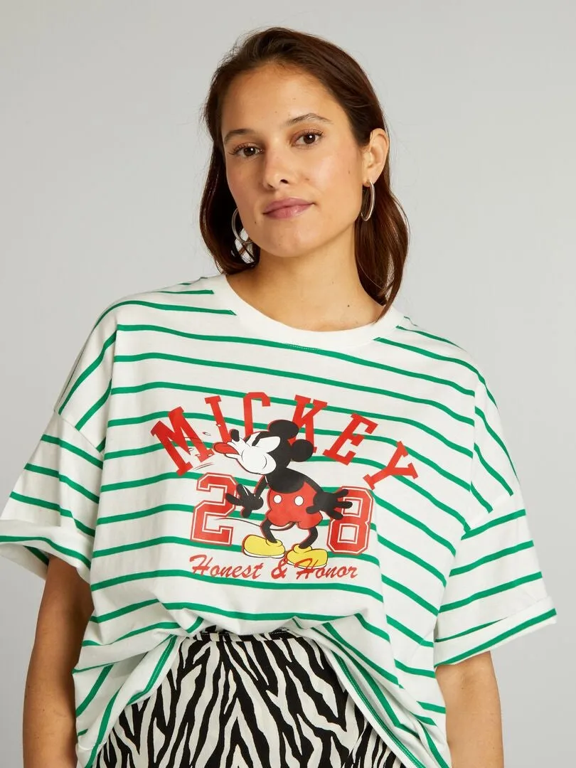 CAMISETA 'MICKEY' DE 'DISNEY' DE ALGODóN  BLANCO