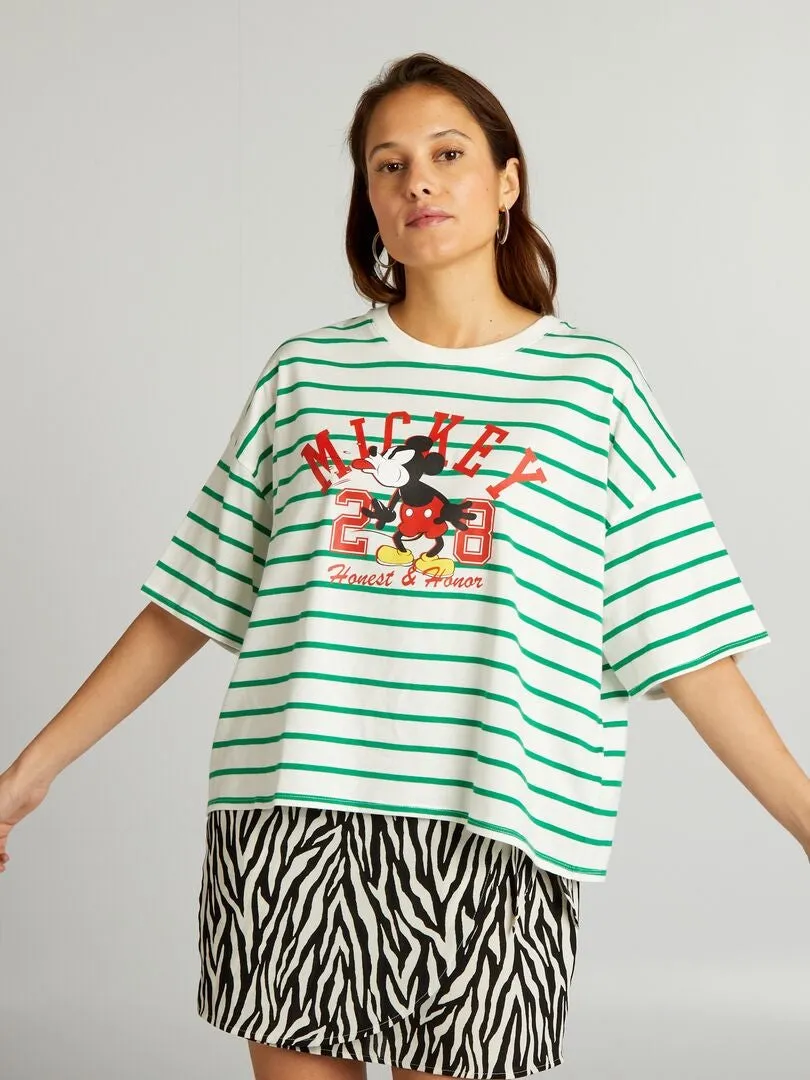 CAMISETA 'MICKEY' DE 'DISNEY' DE ALGODóN  BLANCO