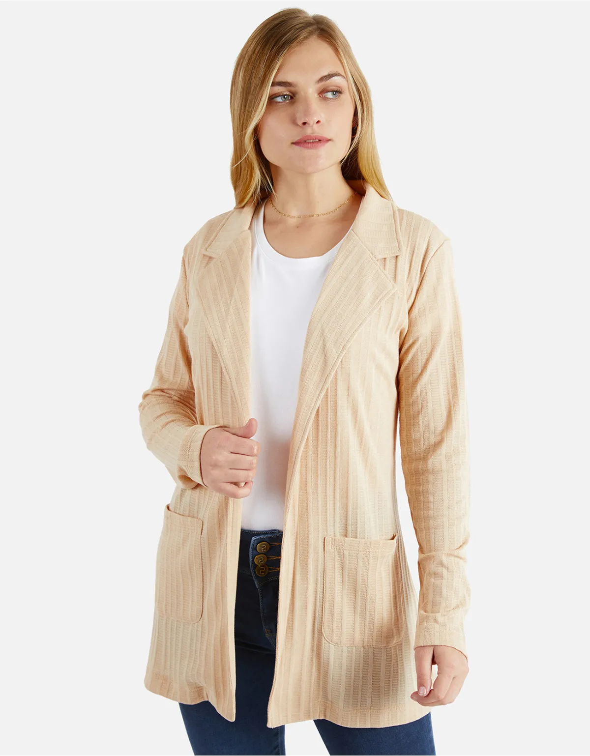 Cardigan slim fit beige cp mm