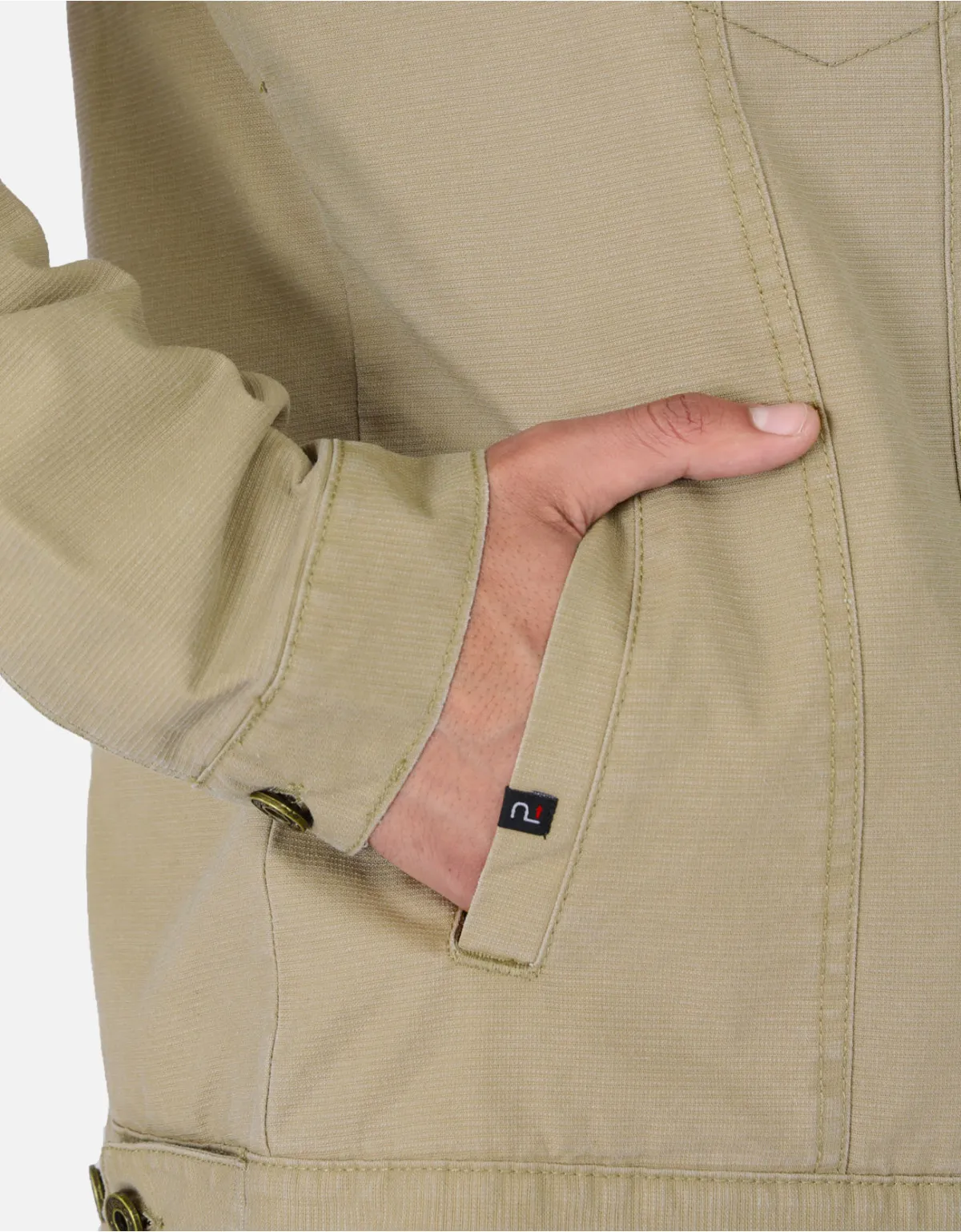 Casaca regular fit beige cp