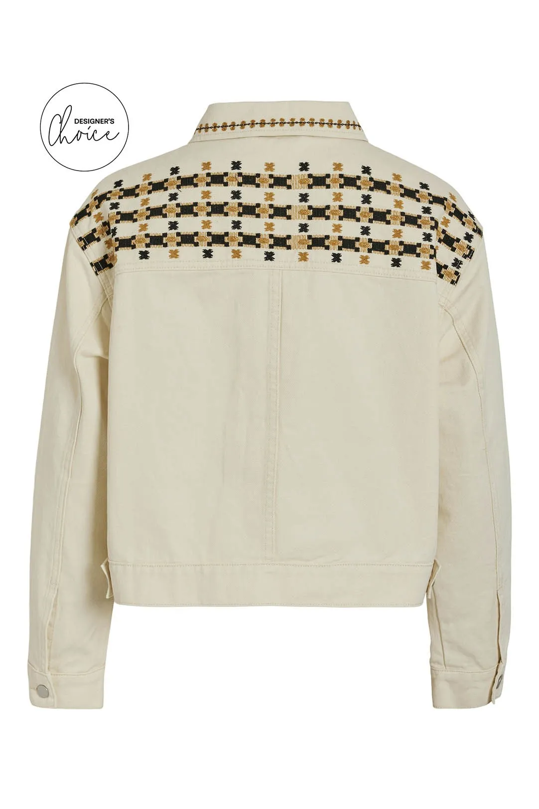 CAZADORA VAQUERA BORDADA VIZAR BEIGE