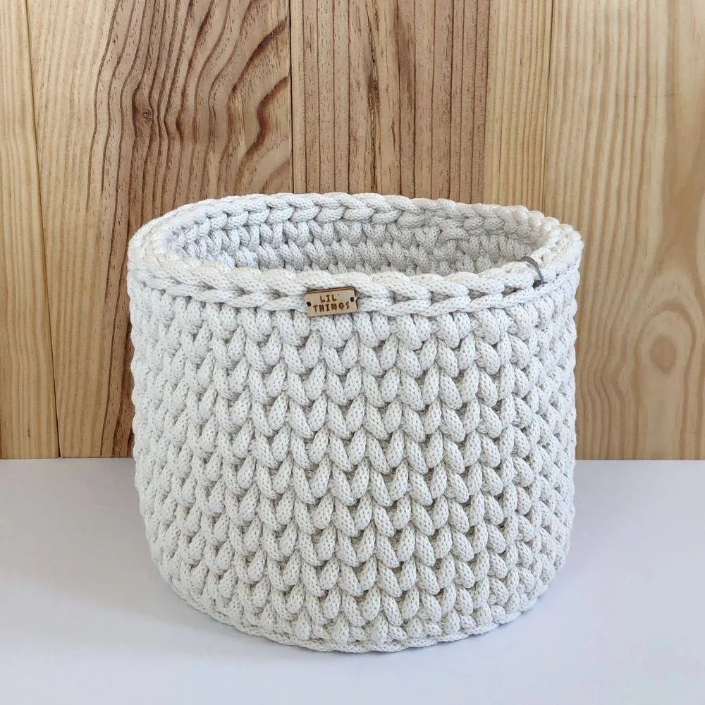 Cesta Lil'Things Mediana Beige.