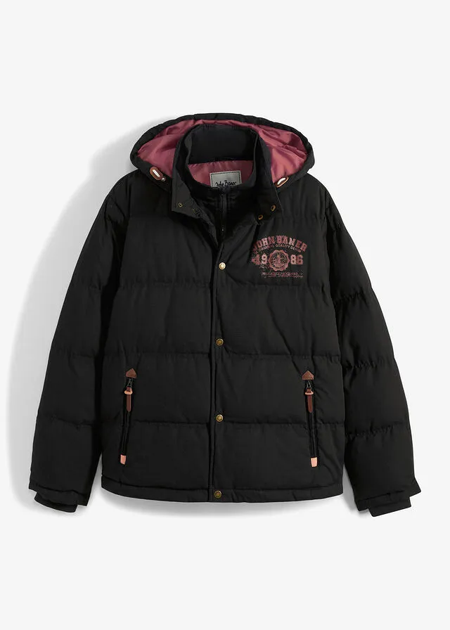 Chaqueta guateada Negro