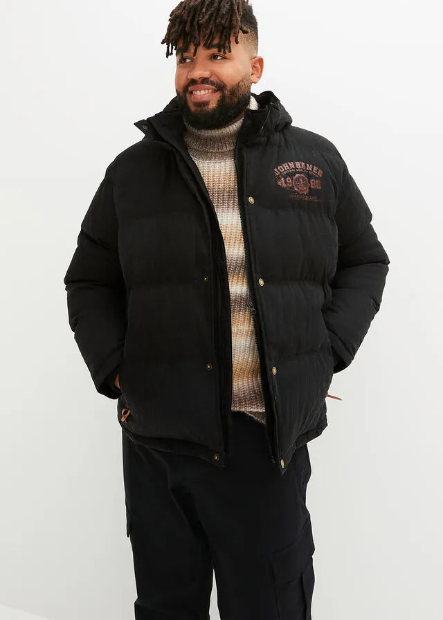 Chaqueta guateada Negro
