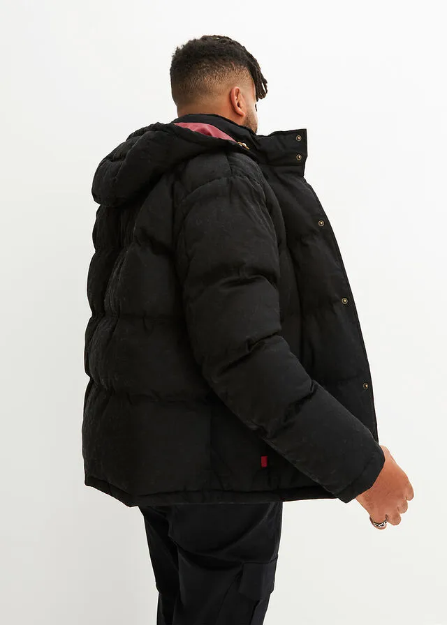 Chaqueta guateada Negro