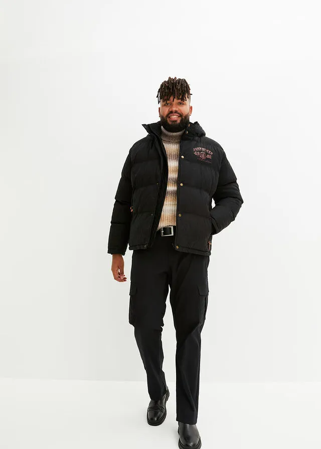 Chaqueta guateada Negro