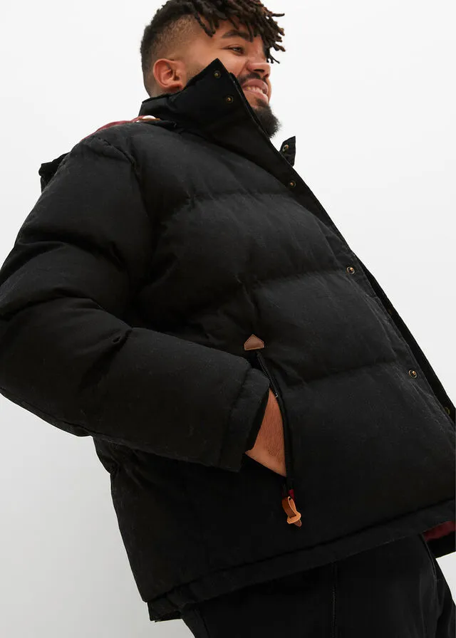 Chaqueta guateada Negro