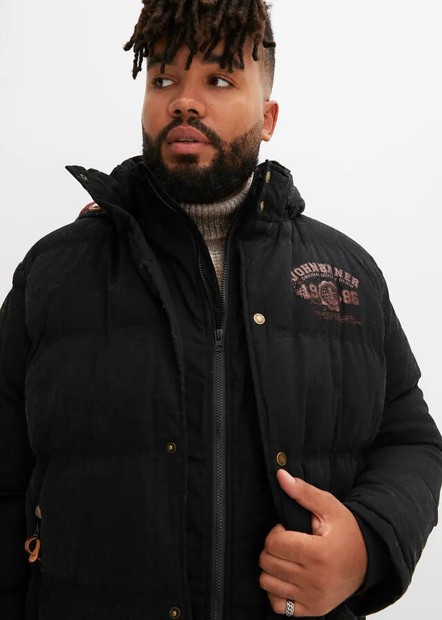 Chaqueta guateada Negro