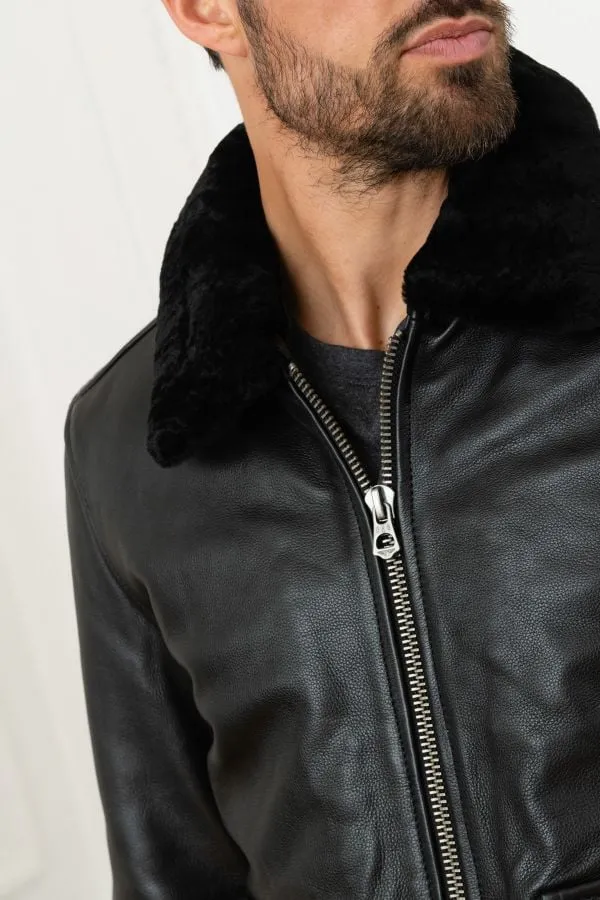 Chaqueta Hombre Daytona Mirage Fur Cow Air Milled Black