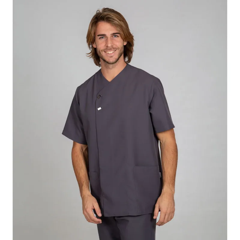 CHAQUETA LABORAL HUGO DE MICROFIBRA GRIS MARENGO  GARY'S