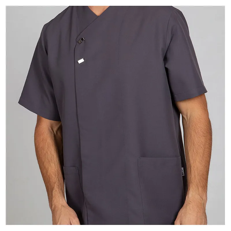 CHAQUETA LABORAL HUGO DE MICROFIBRA GRIS MARENGO  GARY'S