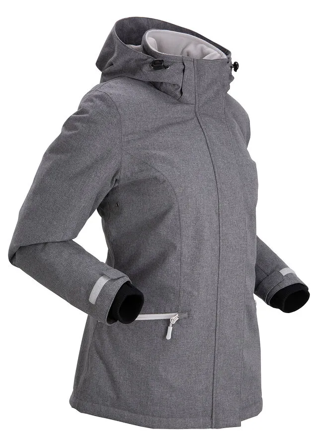 Chaqueta técnica plata moteado