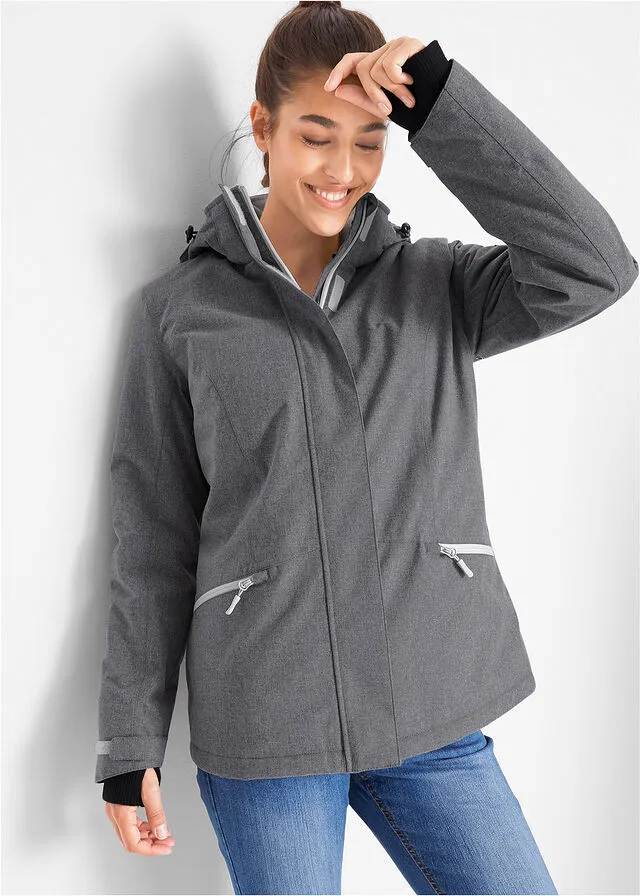 Chaqueta técnica plata moteado
