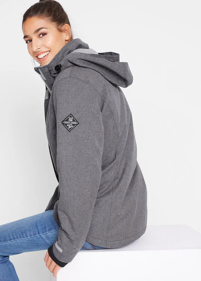 Chaqueta técnica plata moteado