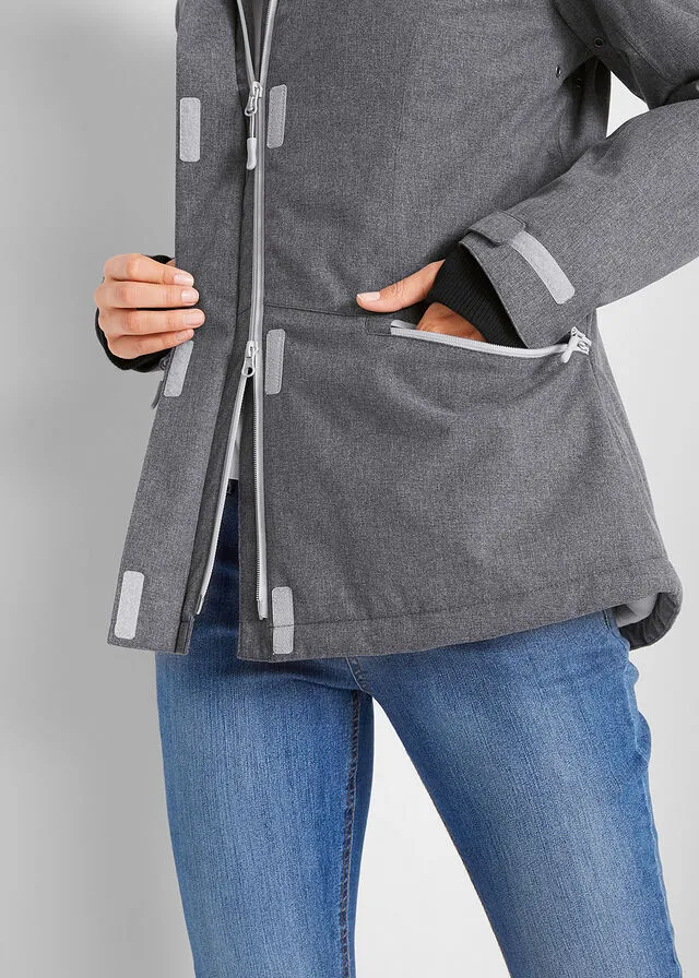 Chaqueta técnica plata moteado