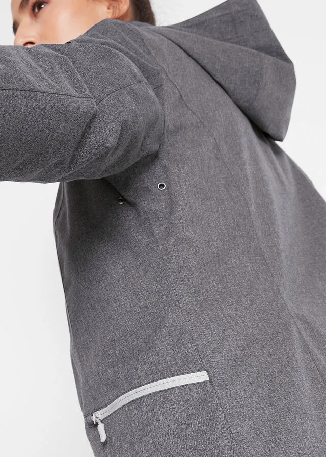 Chaqueta técnica plata moteado