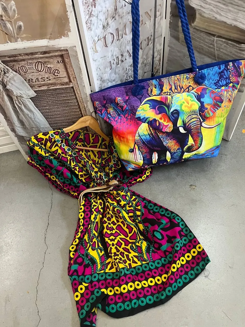 Conjunto Bolso vestido y cinturón a juego