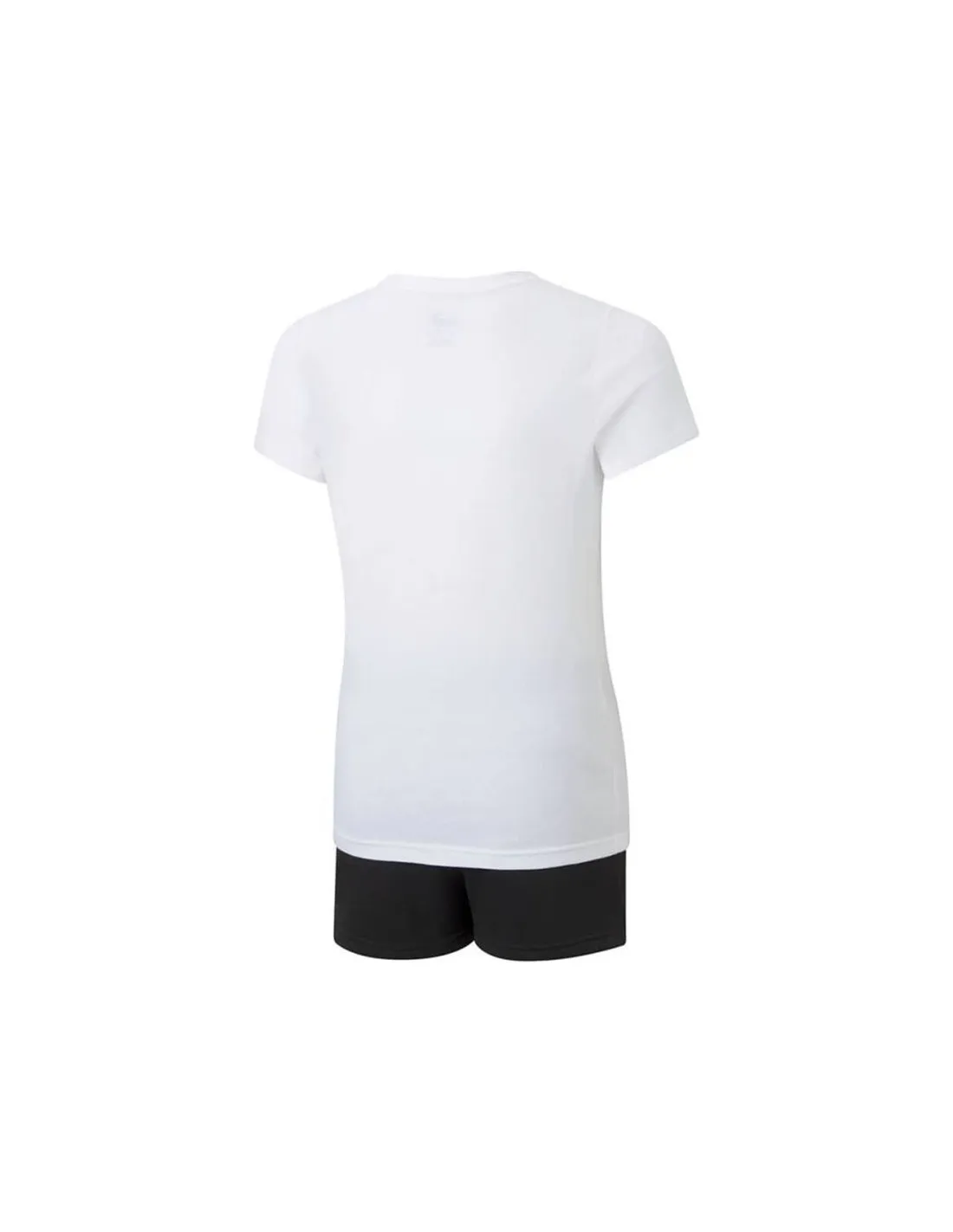 Conjunto Puma Logo Tee & Shorts Infantil Wh