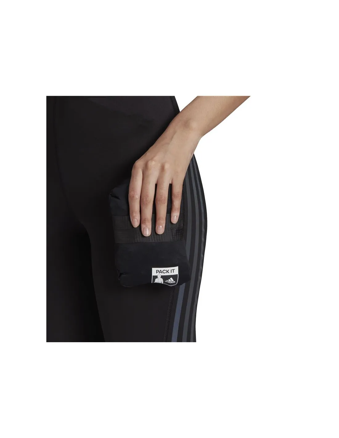 Cortavientos con capucha de running adidas Run Icons W Black