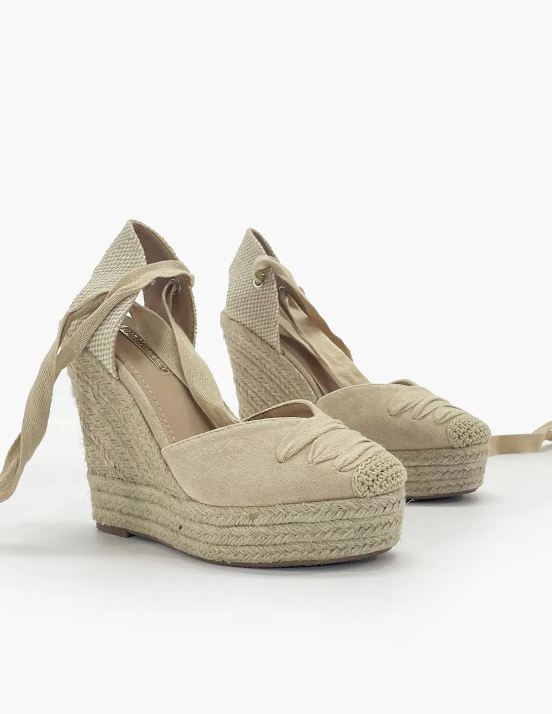 Cuña cordel beige