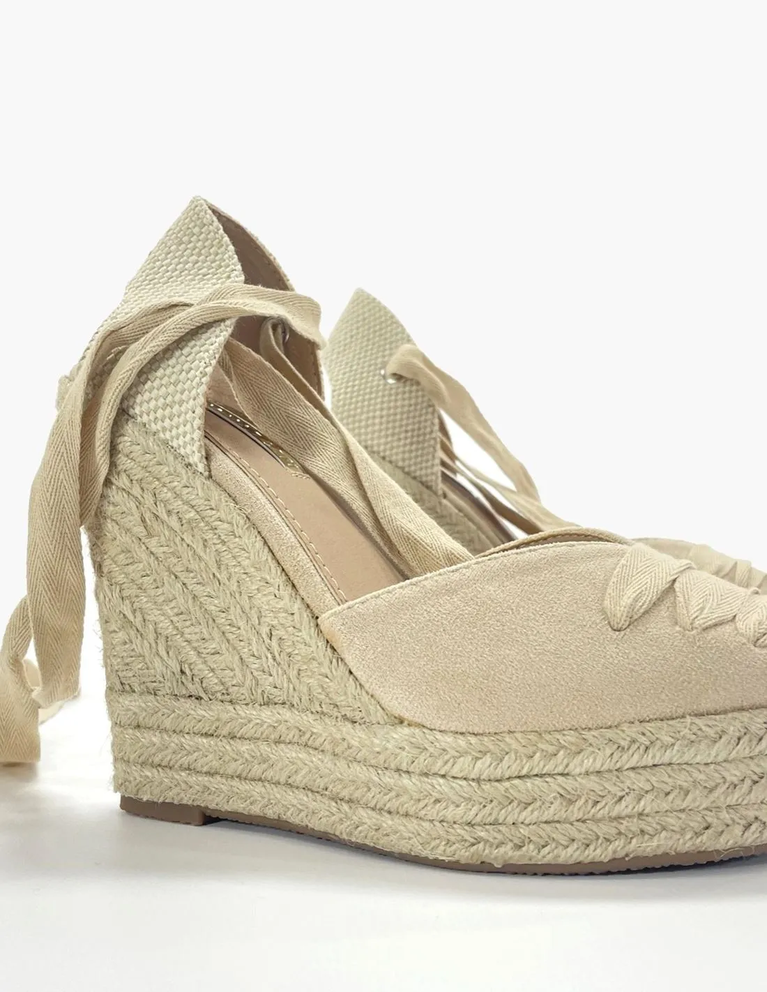Cuña cordel beige