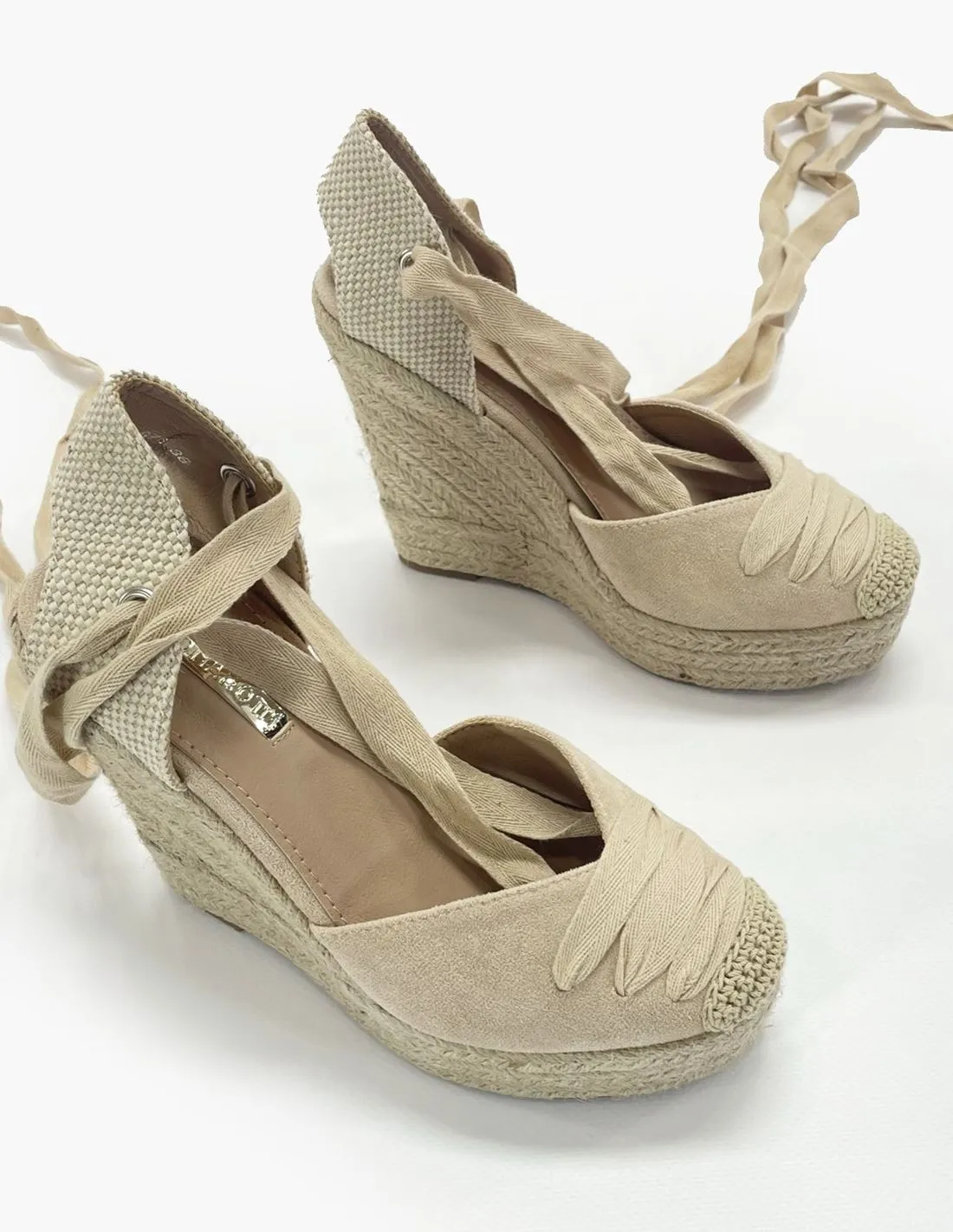 Cuña cordel beige