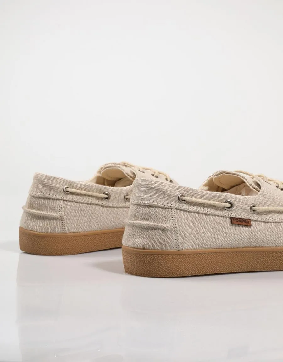  deck shoes POMPEII Petra Canvas en Beige 78291