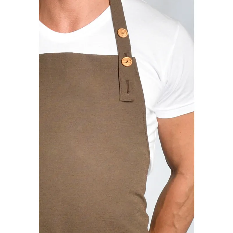 DELANTAL PARA COMERCIO LONETA MARRóN  DYNEKE