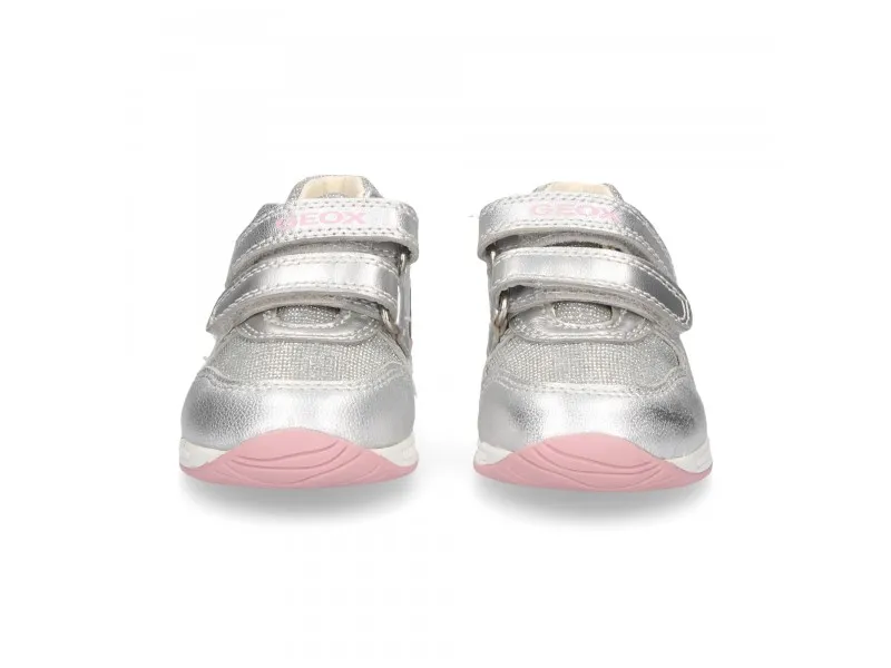 DEPORTIVO B RISHON B640LB GEOX EN COLOR GRIS O PLATAROSA