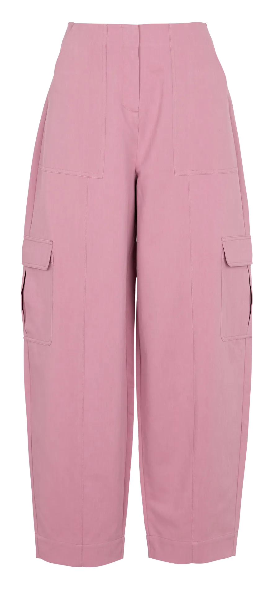 EKYOG RICHY  PANTALóN CARGO ANCHO DE ALGODóN ORGáNICO MEZCLADO EN VIOLETA
