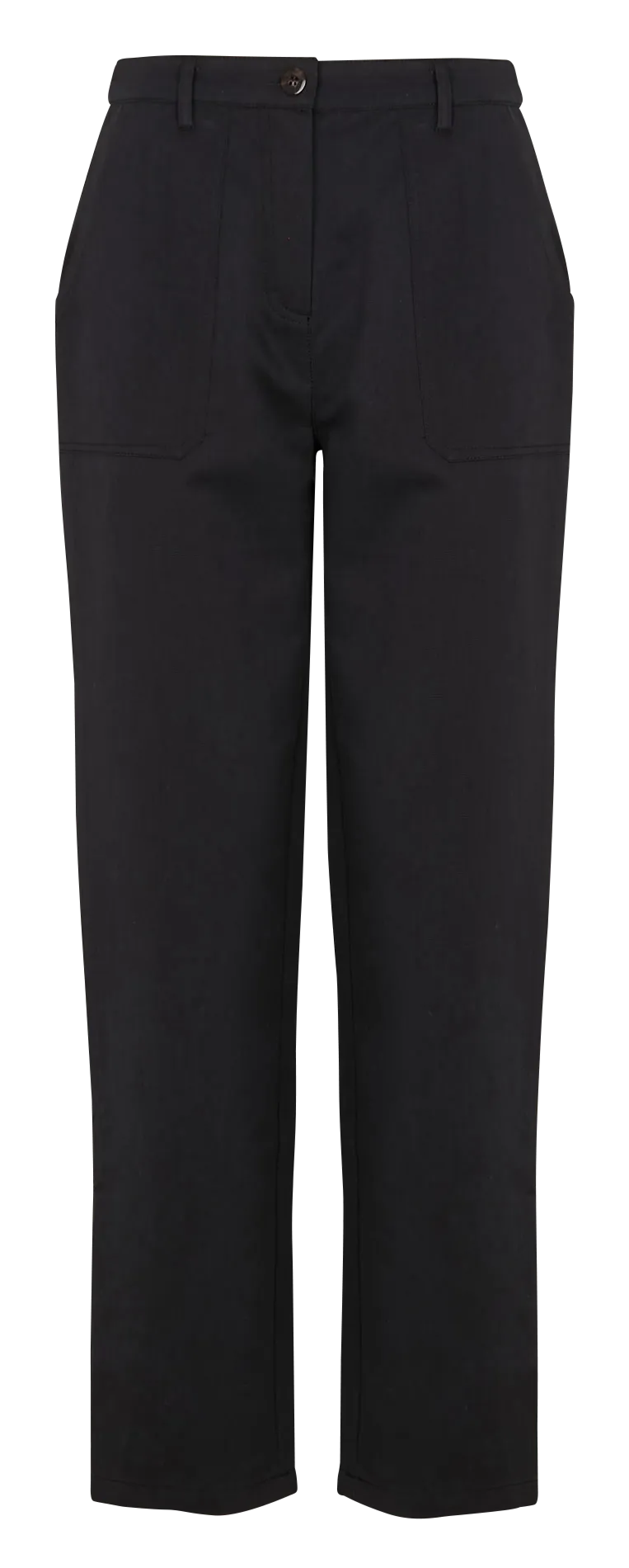 EKYOG RYLESA  PANTALóN DE ALGODóN MEZCLADO RECTO EN NEGRO