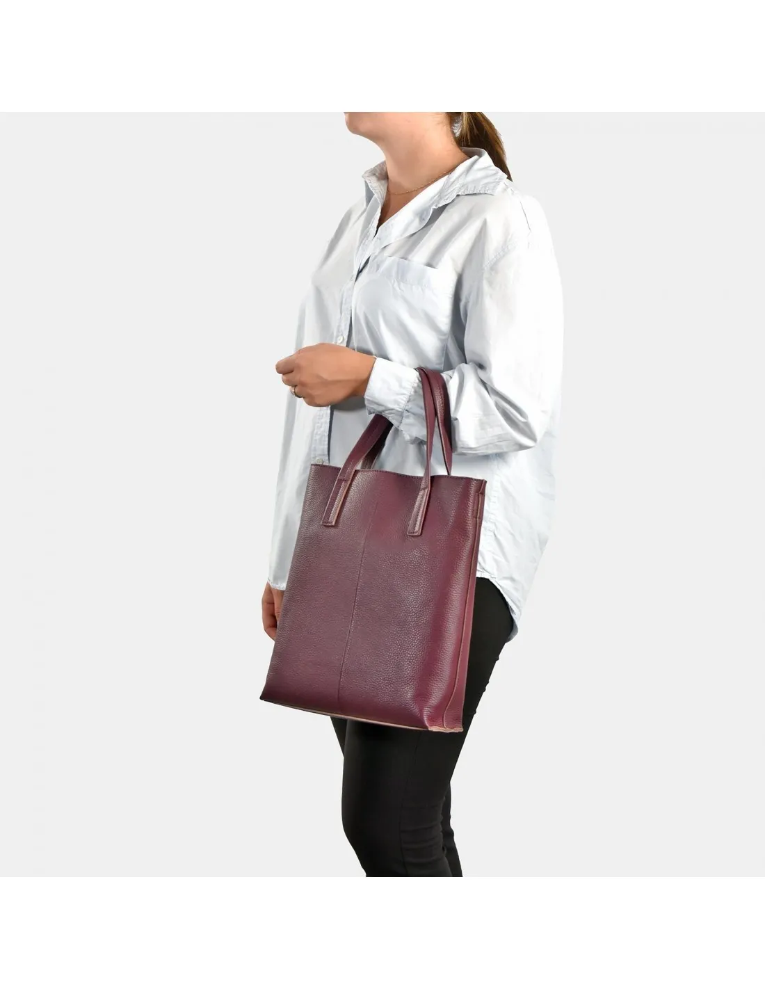 EL CABALLO Bolso de piel Tote con bandolera para mujer