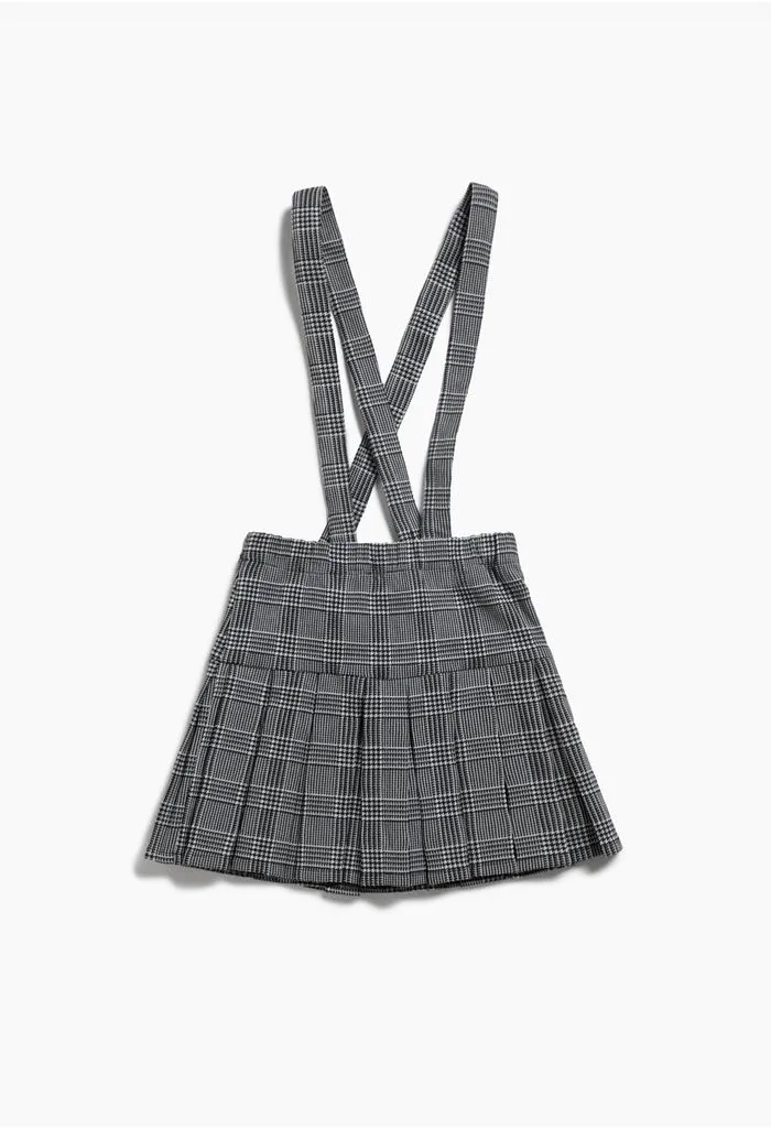 Enterizo falda short con tablones y agar