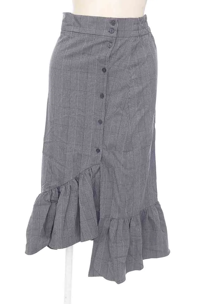 FALDA COLOR GRIS  ZARA