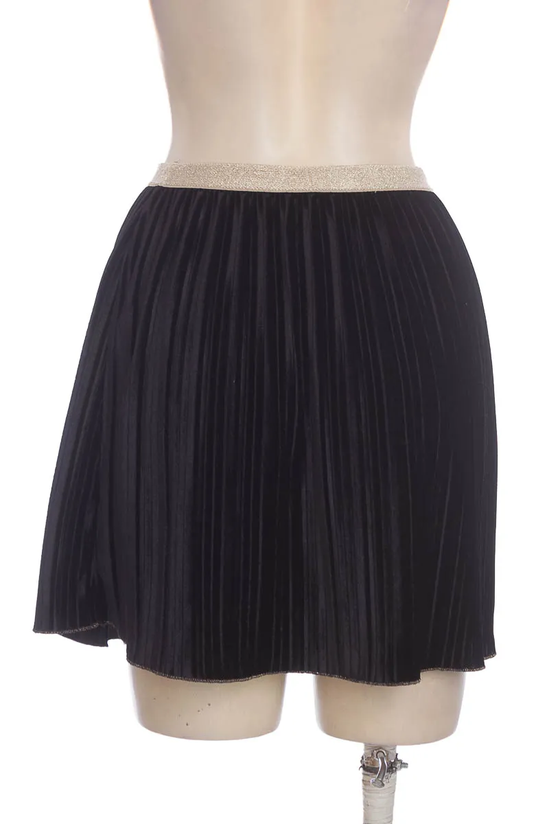 FALDA COLOR NEGRO  ZARA