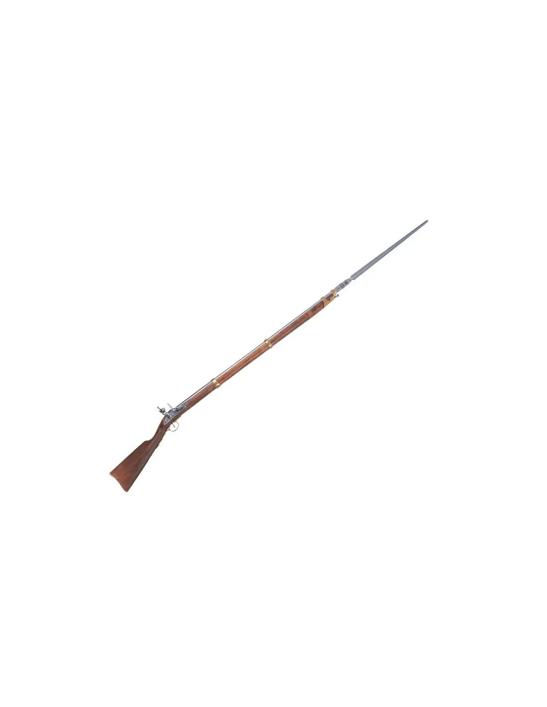 Fusil francés con bayoneta, época napoleónica, 1806