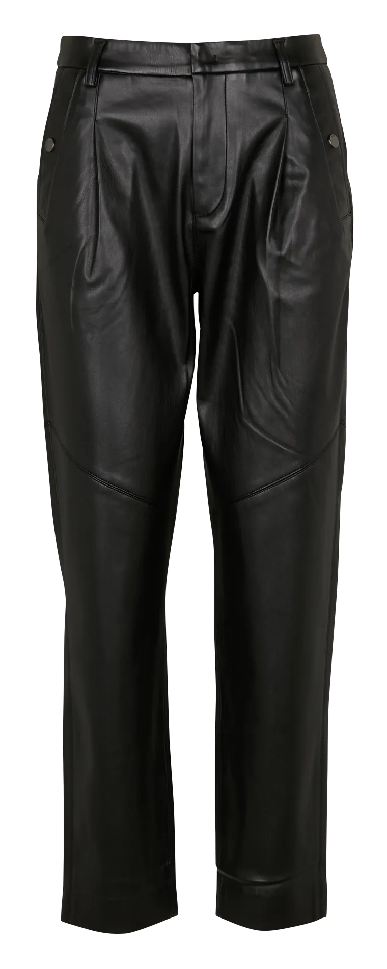 IKKS Pantalón de viscosa tapered en negro
