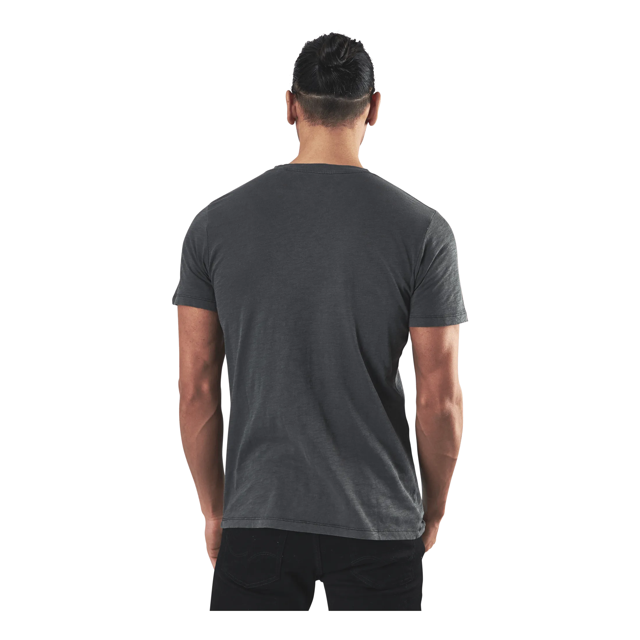 Jack & Jones Wash Jeans Tee Ss Crew Neck Black