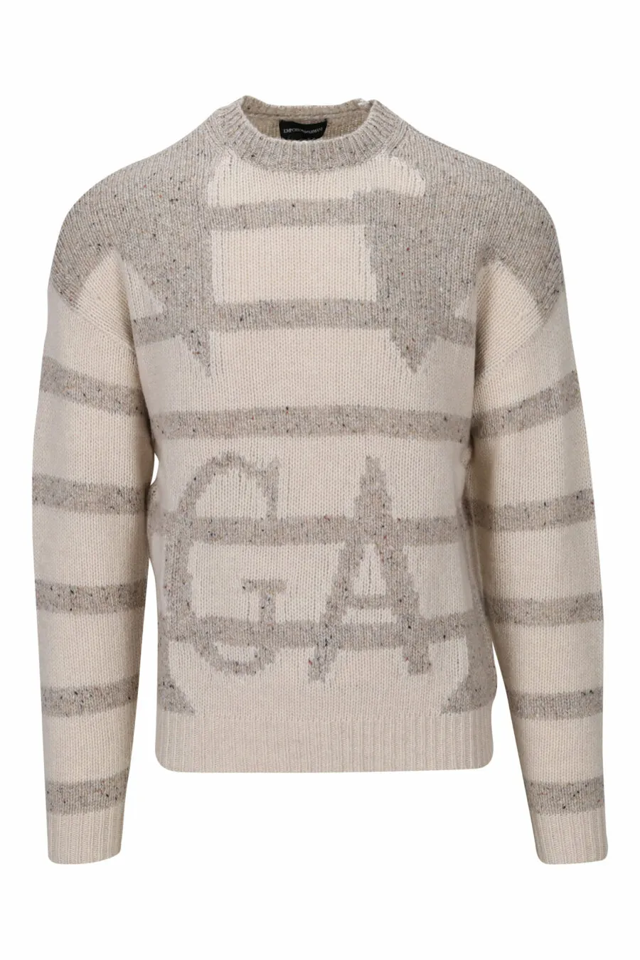 Jersey beige con maxilogo águila